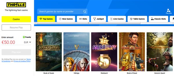 Thrills Casino Review